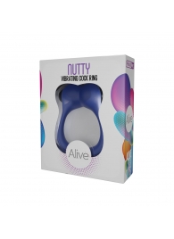 Синее эрекционное виброкольцо Nutty - Adrien Lastic - в Первоуральске купить с доставкой