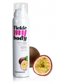 Массажная хрустящая пенка Tickle my body с ароматом маракуйи - 150 мл. - Love to Love - купить с доставкой в Первоуральске