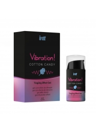 Жидкий вибратор Vibration Cotton Candy с ароматом сахарной ваты - 15 мл. - INTT - купить с доставкой в Первоуральске