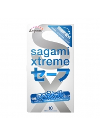 Презервативы Sagami Xtreme Ultrasafe с двойным количеством смазки - 10 шт. - Sagami - купить с доставкой в Первоуральске