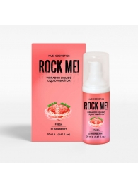 Жидкий вибратор Nuei Rock Me! с ароматом клубники - 20 мл. - Nuei cosmetics - купить с доставкой в Первоуральске