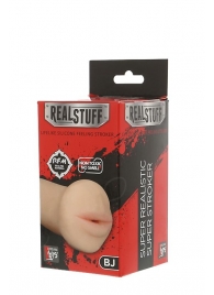 Нежный мастурбатор-ротик REALSTUFF 5INCH MASTURBATOR BJ - Dream Toys - в Первоуральске купить с доставкой