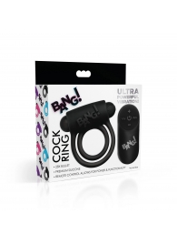 Черное эрекционное виброкольцо 28X Remote Control Vibrating Cock Ring   Bullet - XR Brands - в Первоуральске купить с доставкой