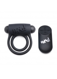 Черное эрекционное виброкольцо 28X Remote Control Vibrating Cock Ring   Bullet - XR Brands - в Первоуральске купить с доставкой