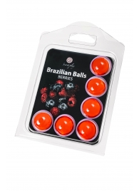 Набор из 6 шариков с массажным маслом Brazilian Balls с ароматом ягод - Secret Play - купить с доставкой в Первоуральске