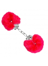 Красные меховые наручники Love с ключиками - Baile - купить с доставкой в Первоуральске Красные меховые наручники Love с ключиками - Baile - купить с доставкой в Первоуральске