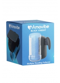 Инновационный робот-мастурбатор Black Knight с функцией пенетрации - Amovibe - в Первоуральске купить с доставкой