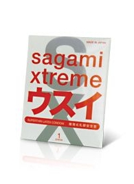 Ультратонкий презерватив Sagami Xtreme SUPERTHIN - 1 шт. - Sagami - купить с доставкой в Первоуральске