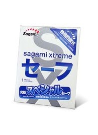 Презерватив Sagami Xtreme Ultrasafe с двойным количеством смазки - 1 шт. - Sagami - купить с доставкой в Первоуральске