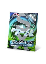 Презерватив Sagami Xtreme Mint с ароматом мяты - 1 шт. - Sagami - купить с доставкой в Первоуральске