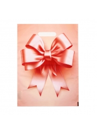 Пакет с принтом в виде банта с вырубной ручкой (30х40 см) - Сима-Ленд - купить с доставкой в Первоуральске