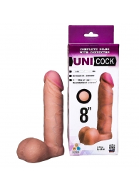 Фаллическая насадка для страпона UNICOCK 8  - 20 см. - LOVETOY (А-Полимер) - купить с доставкой в Первоуральске