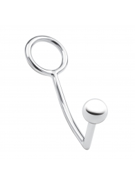 Кольцо на пенис с анальным стимулятором Stainless Steel Anal Hook   Cock Ring - BlueLine - в Первоуральске купить с доставкой