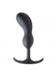 Черный массажер простаты с утяжелителями Premium Silicone Weighted Prostate Plug Large - 18,8 см. - XR Brands - в Первоуральске купить с доставкой