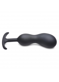 Черный массажер простаты с утяжелителями Premium Silicone Weighted Prostate Plug XL - 20,8 см. - XR Brands - в Первоуральске купить с доставкой