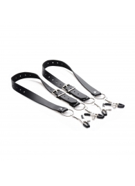 Ремни с зажимами для половых губ Spread Labia Spreader Straps with Clamps - XR Brands - купить с доставкой в Первоуральске