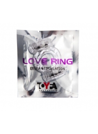 Прозрачное виброкольцо с двумя вибропульками - Toyfa Basic - в Первоуральске купить с доставкой