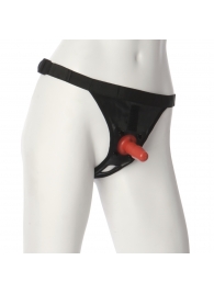 Трусики со штырьком для фиксации насадок Ultra Harness with Plug - Doc Johnson - купить с доставкой в Первоуральске