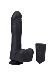 Черная мини-машина на присоске Piston Thruster - Doc Johnson - купить с доставкой в Первоуральске