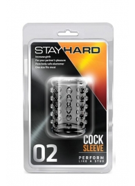 Прозрачная насадка на пенис с шишечками STAY HARD COCK SLEEVE 02 CLEAR - Blush Novelties - в Первоуральске купить с доставкой