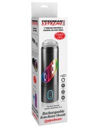 Перезаряжаемый мастурбатор-ротик Extreme Toyz Rechargeable Roto-Bator Mouth - Pipedream - в Первоуральске купить с доставкой