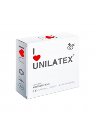 Ультратонкие презервативы Unilatex Ultra Thin - 3 шт. - Unilatex - купить с доставкой в Первоуральске