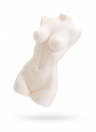 Белая интерьерная свеча в форме женского торса - 850 гр. - Pecado - купить с доставкой в Первоуральске