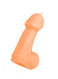 Оранжевая свеча в форме пениса - 47 гр. - Pecado - купить с доставкой в Первоуральске