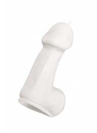 Белая свеча в форме пениса - 47 гр. - Pecado - купить с доставкой в Первоуральске