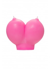 Розовая свеча «Сиськи» - 150 гр. - Pecado - купить с доставкой в Первоуральске