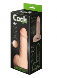 Телесный фаллоудлинитель с мошонкой Cock Next - 17 см. - LOVETOY (А-Полимер) - в Первоуральске купить с доставкой