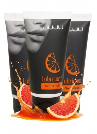 Набор из 3 съедобных лубрикантов JUJU со вкусом грейпфрута - JuJu - купить с доставкой в Первоуральске Набор из 3 съедобных лубрикантов JUJU со вкусом грейпфрута - JuJu - купить с доставкой в Первоуральске