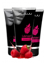 Набор из 3 съедобных лубрикантов JUJU со вкусом малины - JuJu - купить с доставкой в Первоуральске Набор из 3 съедобных лубрикантов JUJU со вкусом малины - JuJu - купить с доставкой в Первоуральске