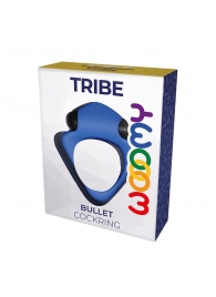 Синее эрекционное кольцо Wooomy Tribeс с вибрацией - Adrien Lastic - в Первоуральске купить с доставкой Синее эрекционное кольцо Wooomy Tribeс с вибрацией - Adrien Lastic - в Первоуральске купить с доставкой