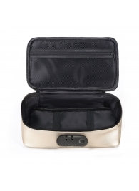 Золотистая сумочка для хранения игрушек Discreet Box - Dorcel - купить с доставкой в Первоуральске