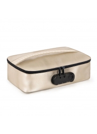 Золотистая сумочка для хранения игрушек Discreet Box - Dorcel - купить с доставкой в Первоуральске