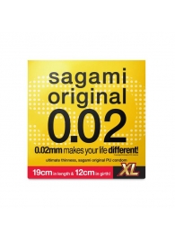 Презерватив увеличенного размера Sagami Original 0.02 XL-size - 1 шт. - Sagami - купить с доставкой в Первоуральске