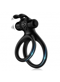 Черное эрекционное виброкольцо с подхватом мошонки Stay Hard - Boys of Toys - в Первоуральске купить с доставкой