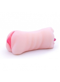 Телесный двусторонний мастурбатор - вагина и ротик - Boys of Toys - в Первоуральске купить с доставкой