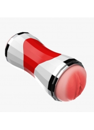 Двусторонний мастурбатор в колбе Power Grip Cup - вагина и ротик - Boys of Toys - в Первоуральске купить с доставкой