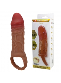 Реалистичная насадка на член Peirre - 15,5 см. - Baile - в Первоуральске купить с доставкой Реалистичная насадка на член Peirre - 15,5 см. - Baile - в Первоуральске купить с доставкой