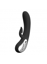 Черный вибратор-кролик Romance Massage - 24 см. - Baile купить в Первоуральске с доставкой в Orgasmix.ru Черный вибратор-кролик Romance Massage - 24 см. - Baile