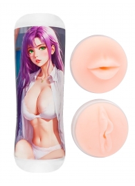 Двусторонний мастурбатор аниме - ротик и вагина - Tokyo Style - в Первоуральске купить с доставкой