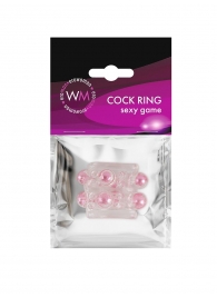 Прозрачная насадка на пенис с цветными шариками - Erowoman-Eroman - в Первоуральске купить с доставкой