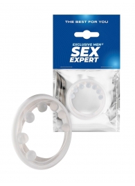 Эрекционное кольцо с мягкой стимулирующей насадкой - Sex Expert - в Первоуральске купить с доставкой
