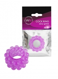 Лиловое эрекционное кольцо с 2 рядами стимулирующих шариков - Erowoman-Eroman - в Первоуральске купить с доставкой