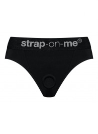 Черные трусики для насадок Heroine Lingerie Harness - size XL - Strap-on-me - купить с доставкой в Первоуральске