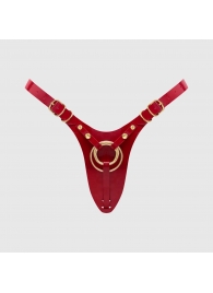 Красный пояс для фиксации насадок Strap-On-Me Leatherette Harness Fabulous - Strap-on-me - купить с доставкой в Первоуральске