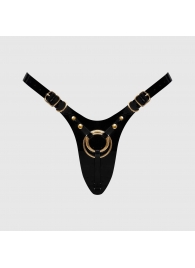 Черный пояс для фиксации насадок Strap-On-Me Leatherette Harness Fabulous - Strap-on-me - купить с доставкой в Первоуральске
