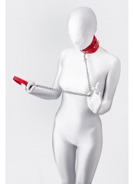 Красный ошейник с подкладкой из меха - ToyFa - купить с доставкой в Первоуральске